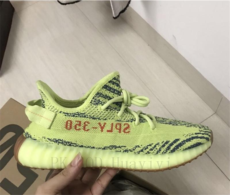 PK God Yeezy 350 V2 Semi Frozen Yellow/Raw Steel WITH REAL PREMEKNIT FROM HUAYIYI WHICH OFFER PRIMEKNIT TO ADIDAS DIRECTLY